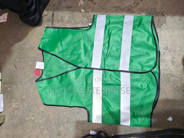 Jungle Green Reflective Vests - main view