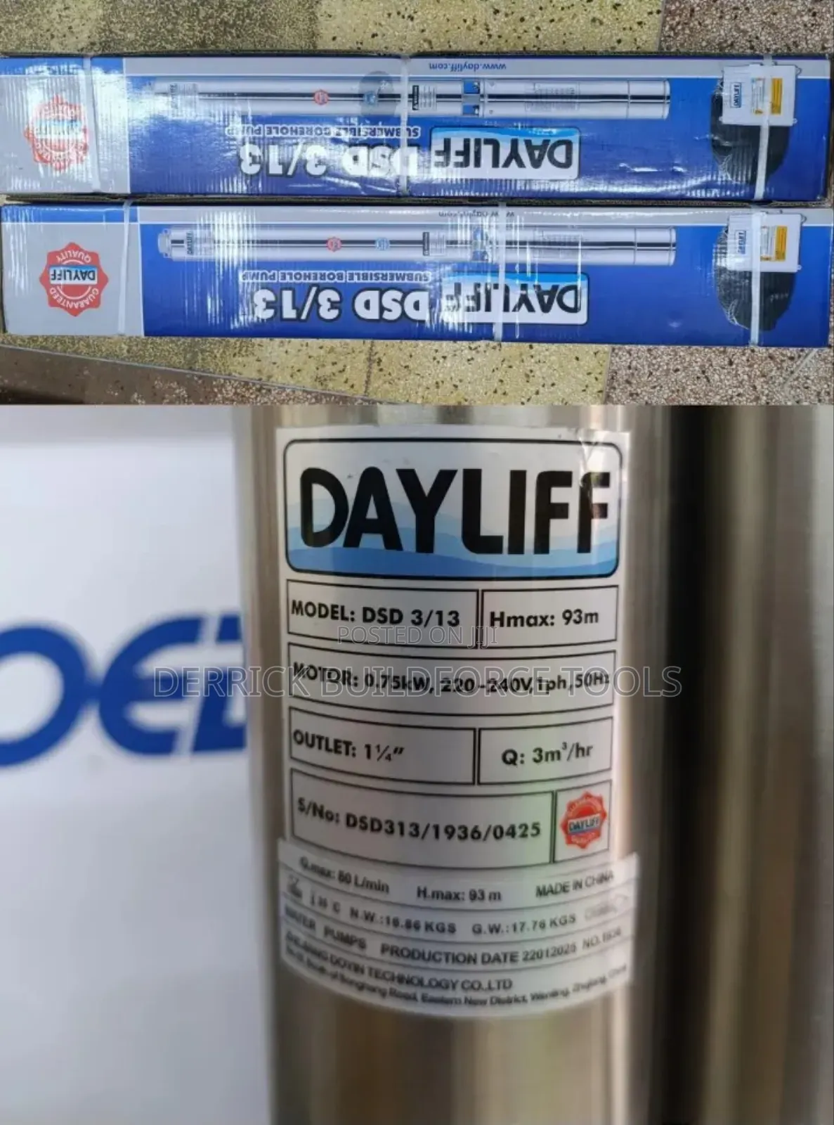 Dayliff 1hp Submersible Pump