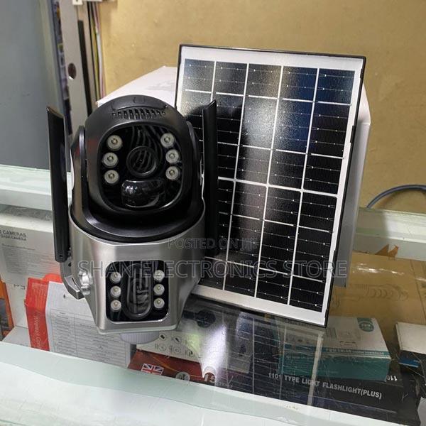 Duallens 4g Sim Solar Security Camera, 360° View Wireless Outdoor CCTV