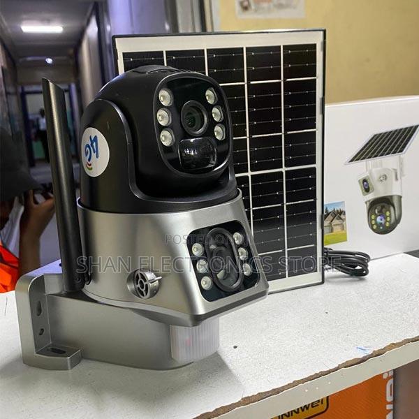 V380 Pro Solar Powered 4g Simcard PTZ Dual Lens Wireless CCTV Camera - main view