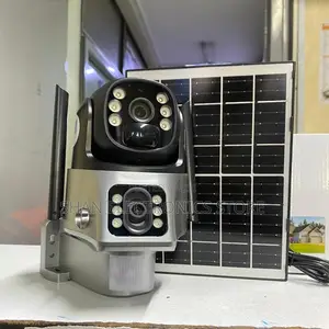 Rechargeable Solar Powered 4g Sim PTZ Rotating Dual Lenswireless CCTV