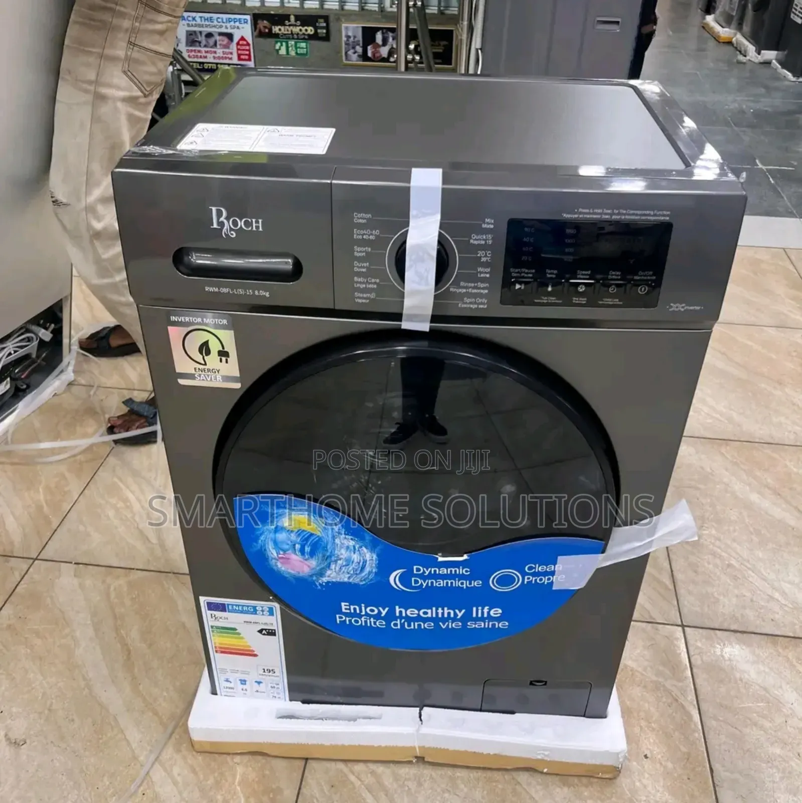 8 Kg Front Load Roch Washing Machine Available Now
