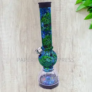 13.5" Led Light Acrylic Water Bong - Large