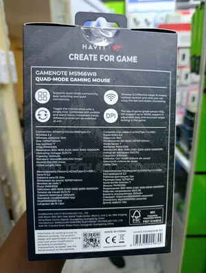 Havit Gamenote Ms966wb Quad-Mode Gaming Mouse With Cool RGB Lights