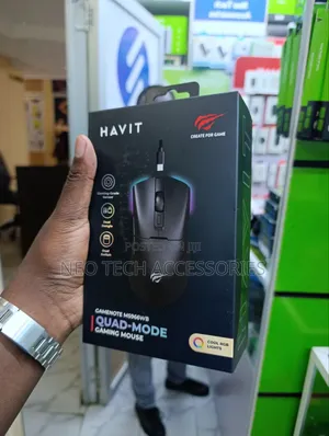 Havit Gamenote Ms966wb Quad-Mode Gaming Mouse With Cool RGB Lights