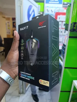 Havit Gamenote Ms966wb Quad-Mode Gaming Mouse With Cool RGB Lights