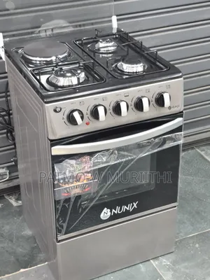 Nunix Standing Cooker 3gas Burne + 1e With Gas Oven 50×50