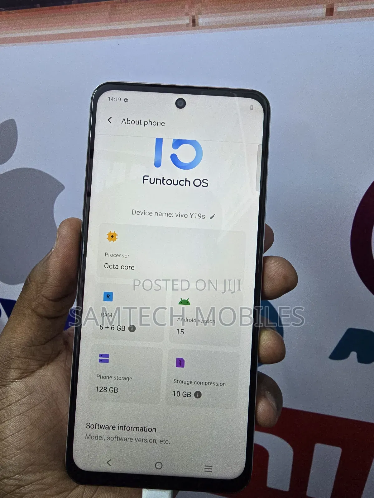Vivo Y19 128 GB Silver