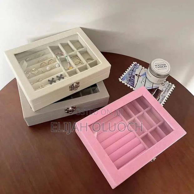 Ld1016 Velvet Jewelry Organizer Box