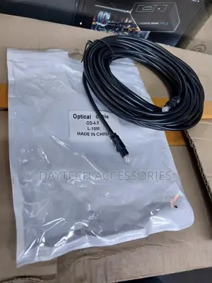 Black Digital Optical Audio Cable 10m
