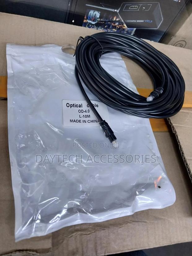 Black Digital Optical Audio Cable 10m
