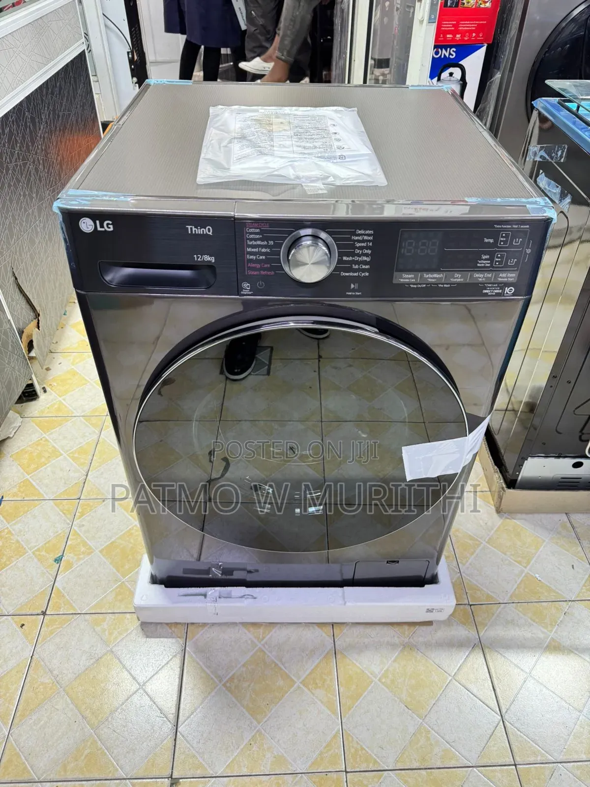 Lg 12kg Front Load Washingmachine| Ai DDTM Wash and Spin F4v9bwp2ee