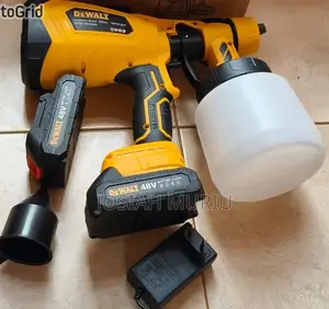 Dewalt Cordless Spray Gun 48volts, 1000ml Tank 2 Batteries