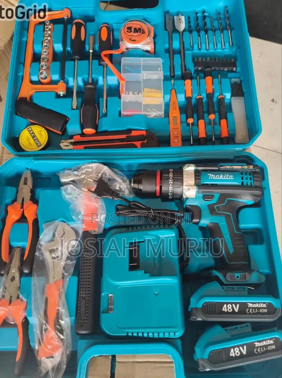 Makita 48v Cordless Drill With Metallic Chuck