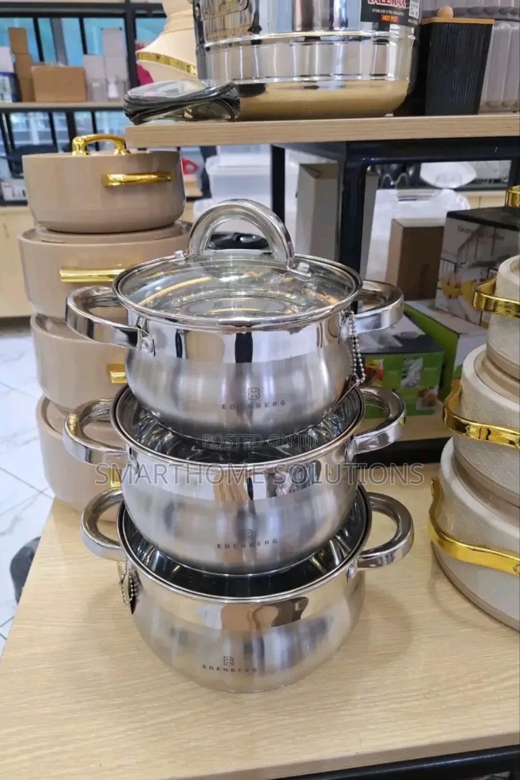 6 Pieces Edenburg Eb-3716 Stainless Steel  Cookware Set