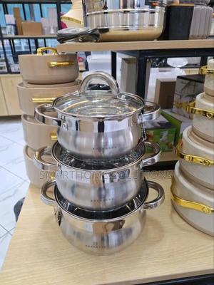 Edenburg Stainless 6pcs Steel Cookware Set