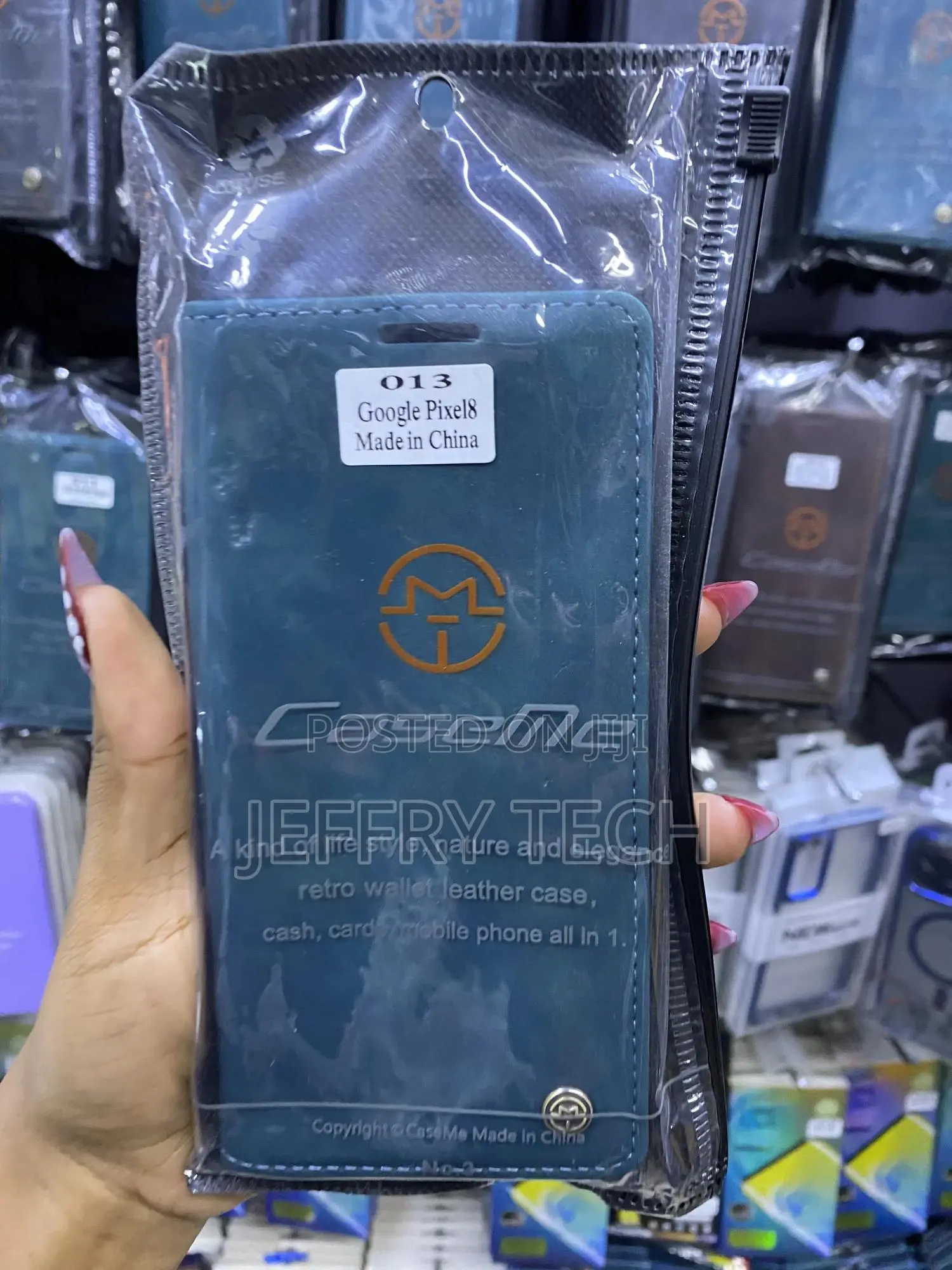 Hepsaa Google Pixel 8 Pu Leather Flip Casme Case With Card Holder