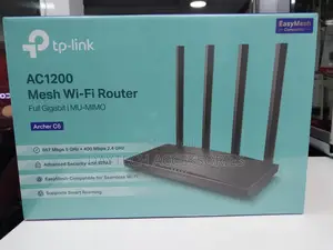 The Tp-Link Archer C6 Ac1200 Mesh Wi-Fi Router.