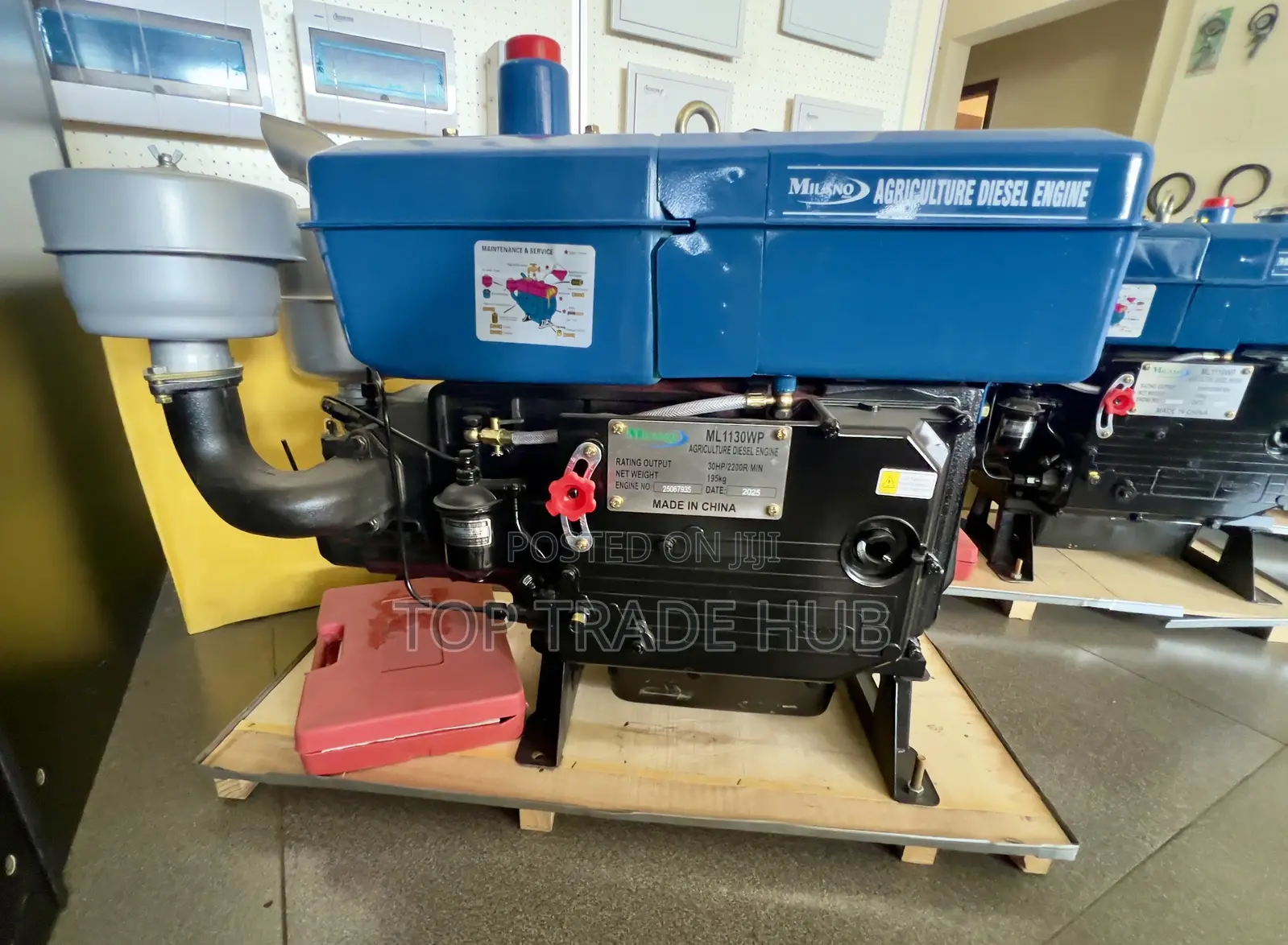 Heavy Duty Milano Water Cooled Agricultural Diesel Engine 30hp