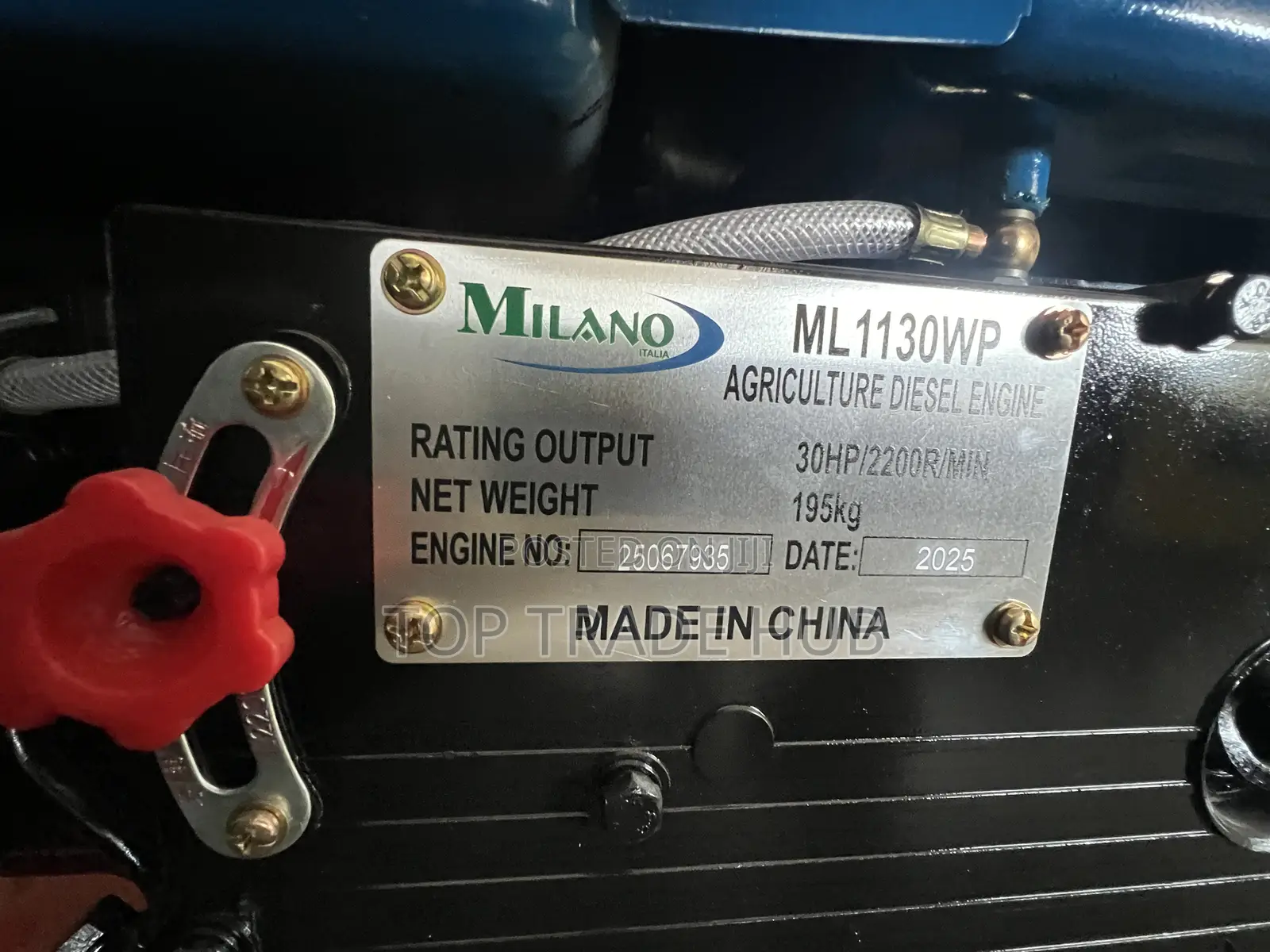 Heavy Duty Milano Water Cooled Agricultural Diesel Engine 30hp