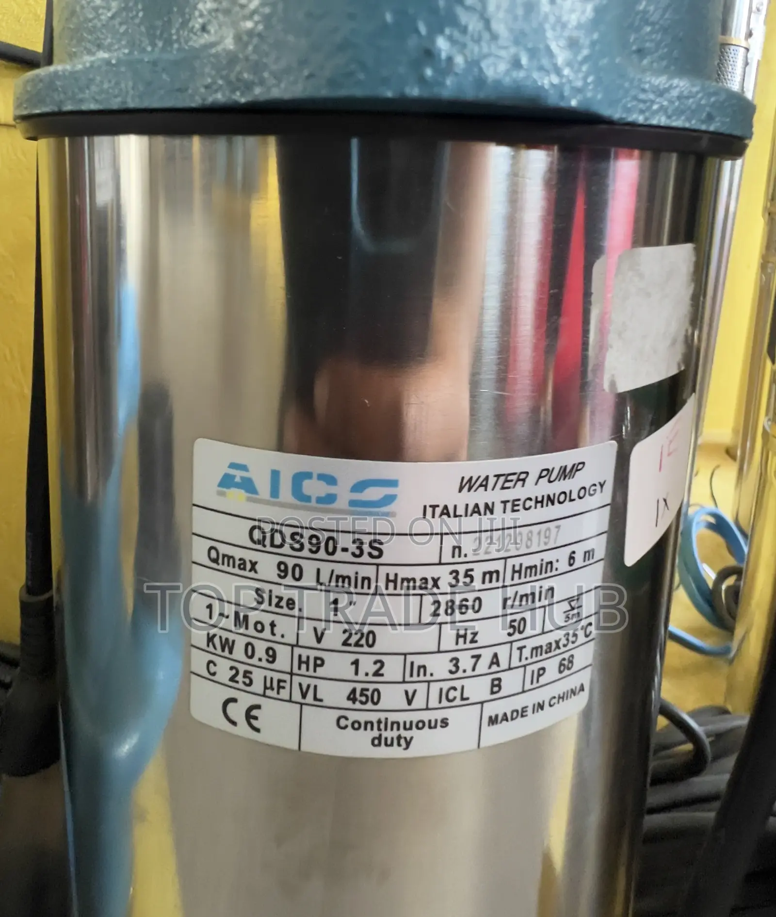 Aico Japan Qds90-3s Non-corrosive Submersible Pump 35m