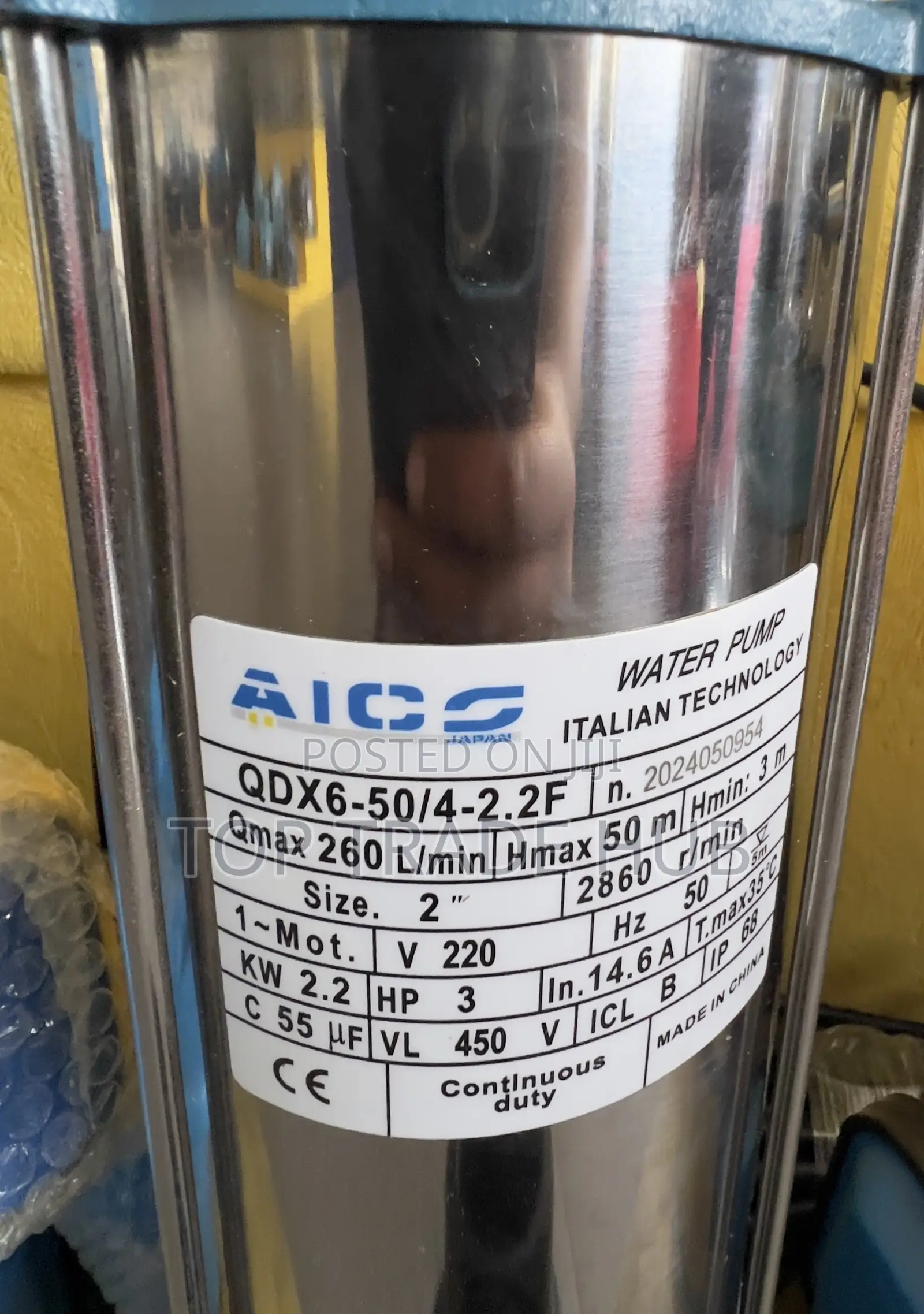 Aico Japan Shallow Well Submersible Water Pump 3hp 50m Head