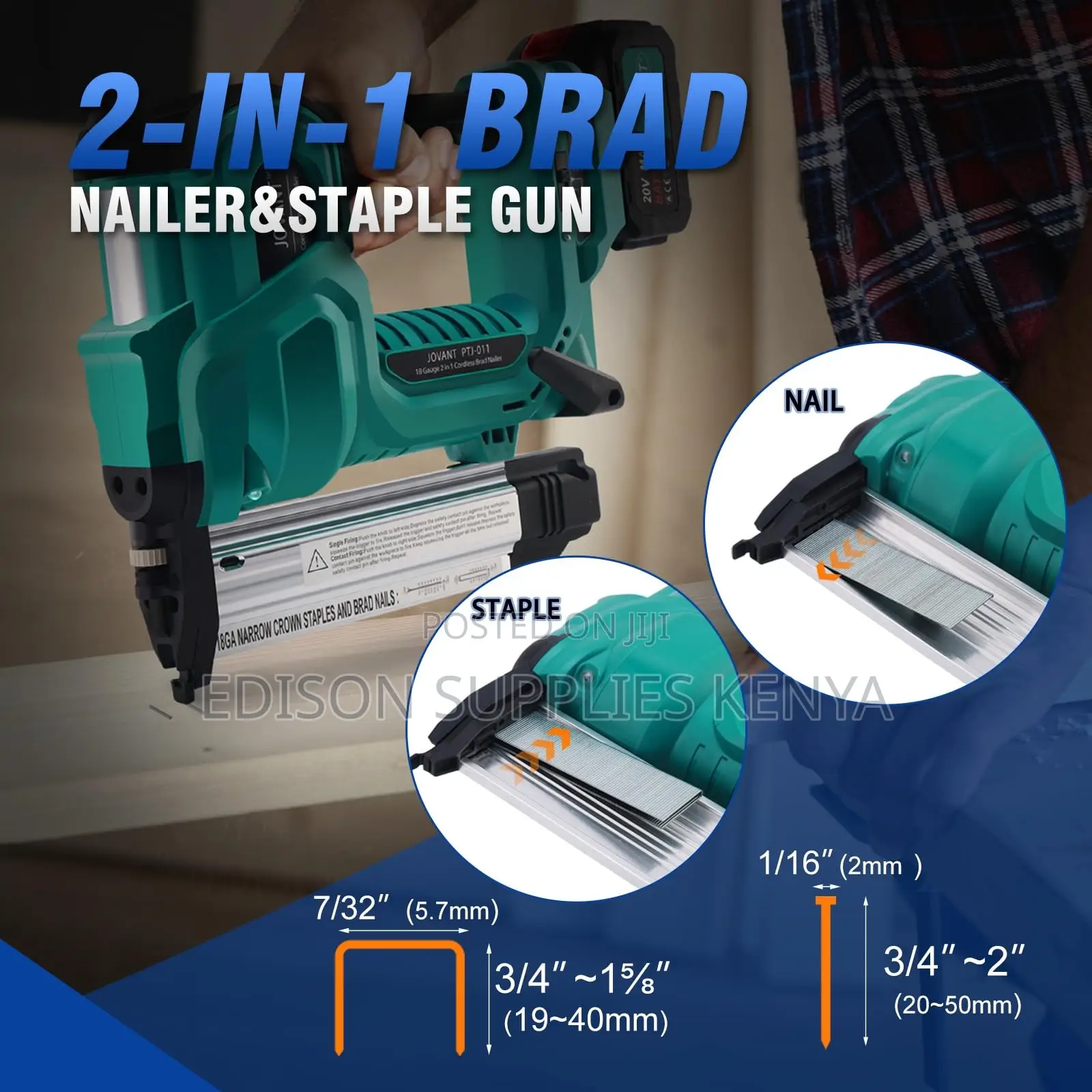 Brad Nails Wokin Brads 5000 Head Staple Pins For Air Stapler Gun Ga18