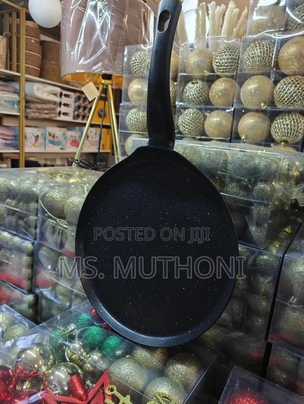 24 Cm Black Non-Stick Granite Chapati Pan* - thumbnail 3