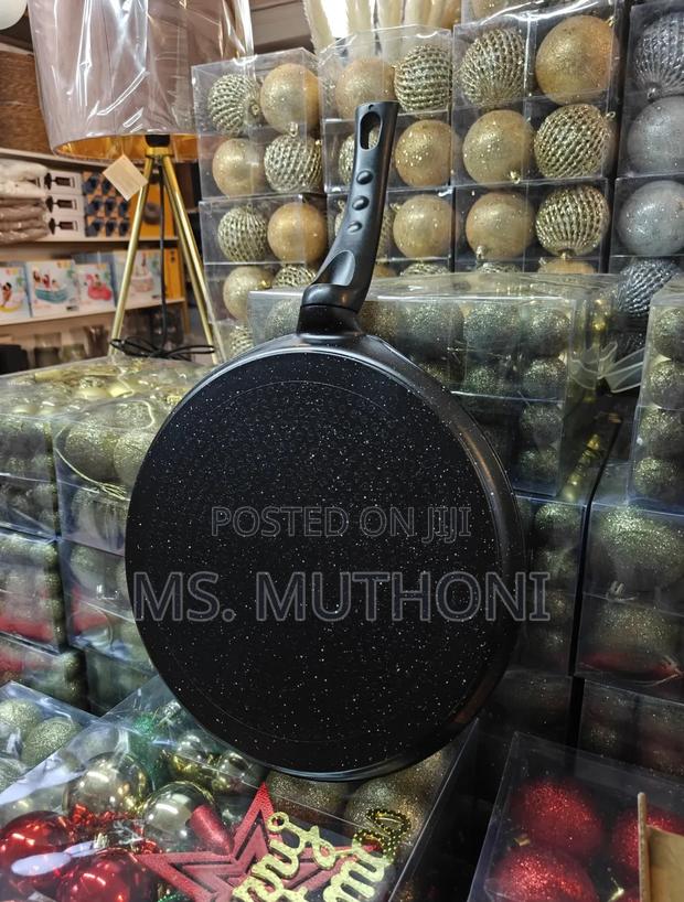 24 Cm Black Non-Stick Granite Chapati Pan* - thumbnail 4