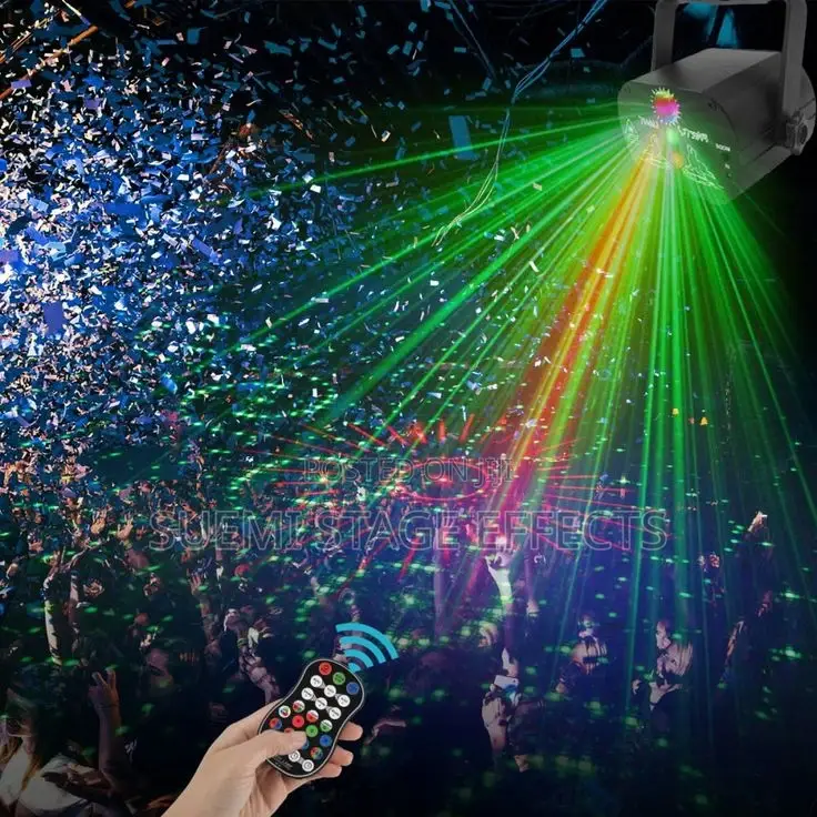 Mini Laser Stage Light – Sound, Auto Strobe Modes for Parties