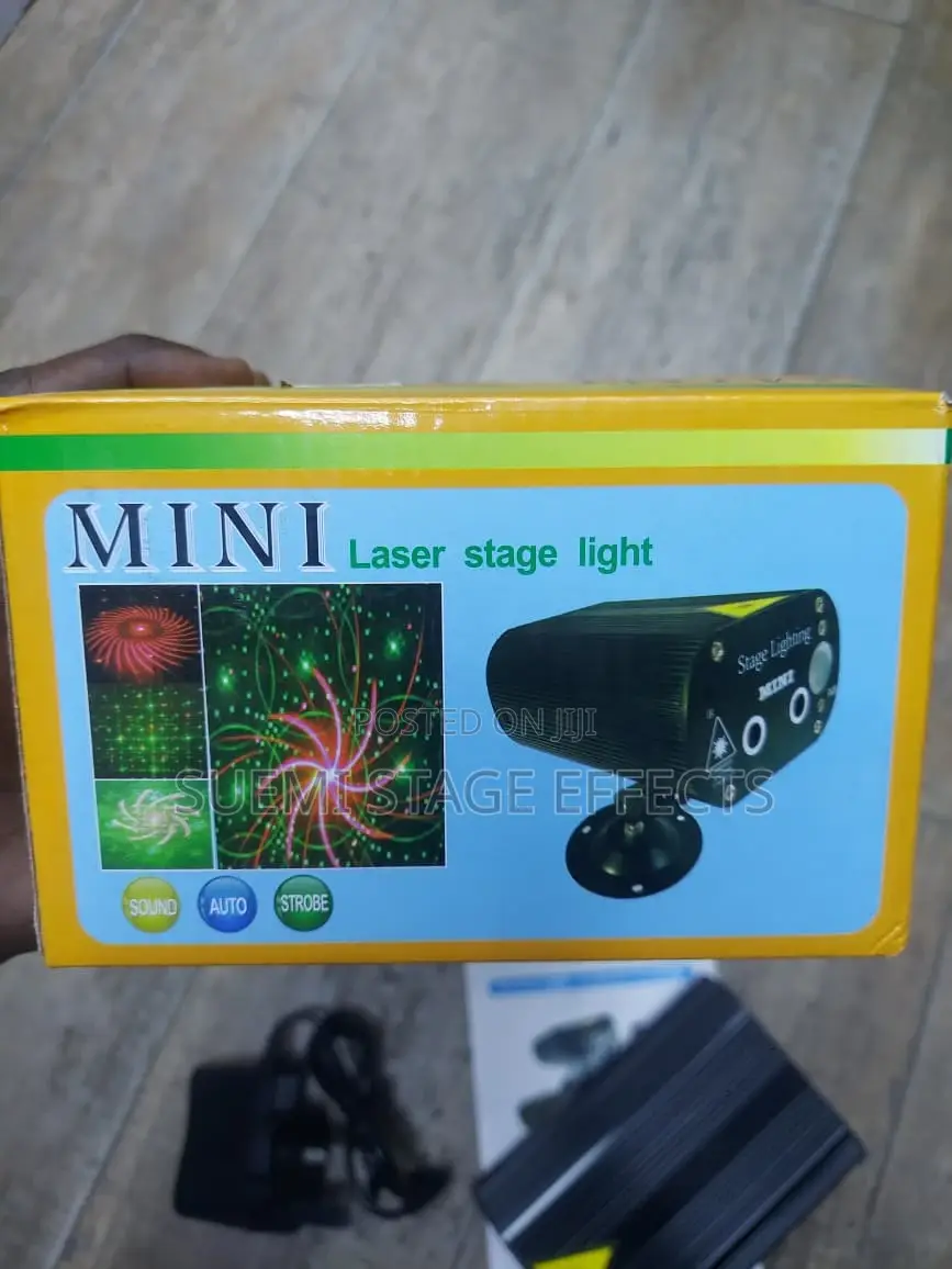 Mini Laser Stage Light – Sound, Auto Strobe Modes for Parties