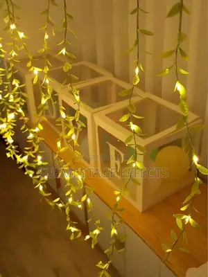 Leaf-Design Curtain Lamp – Elegant Ambient Lighting for Home Events