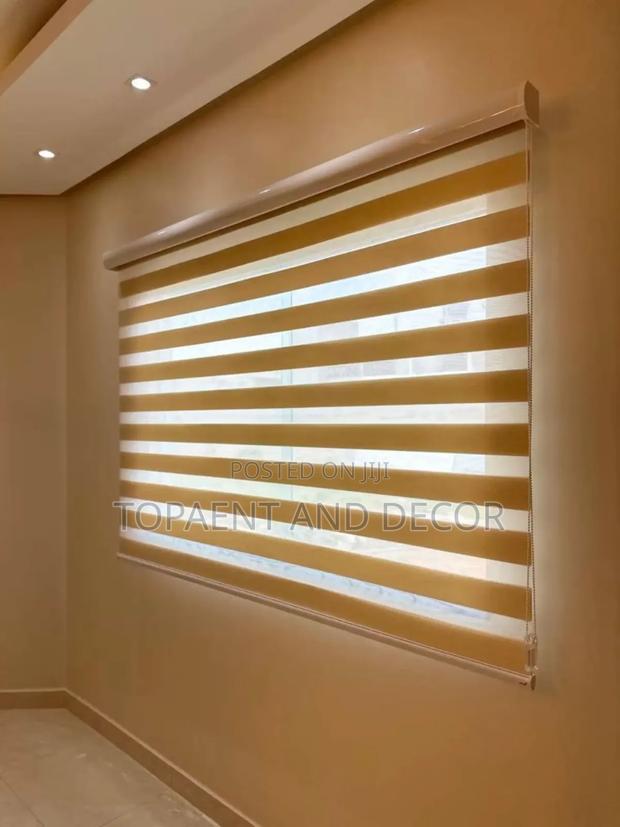 Fabric Horizontal Window Blinds Elegant and Soft Look - main view