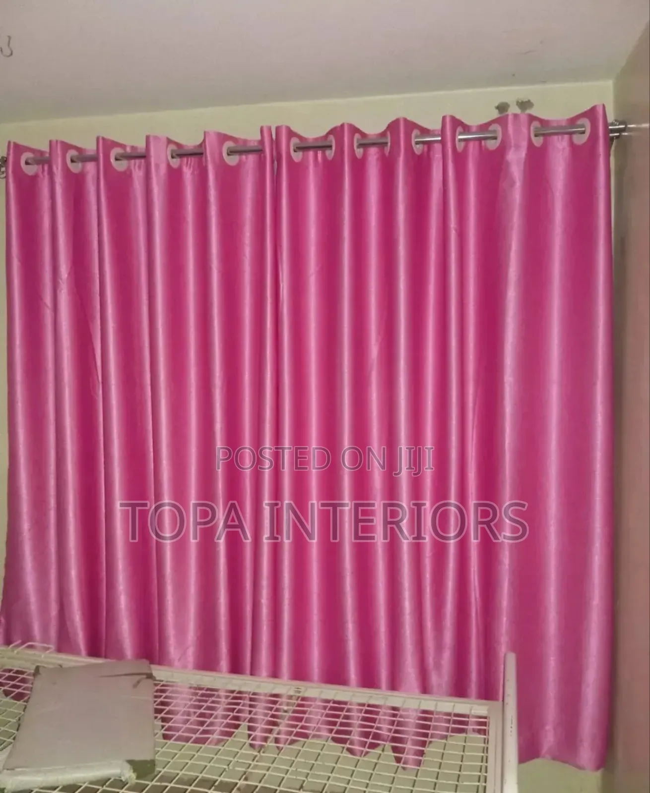 Baby Pink Beautiful Grommet Curtains for Window Covering