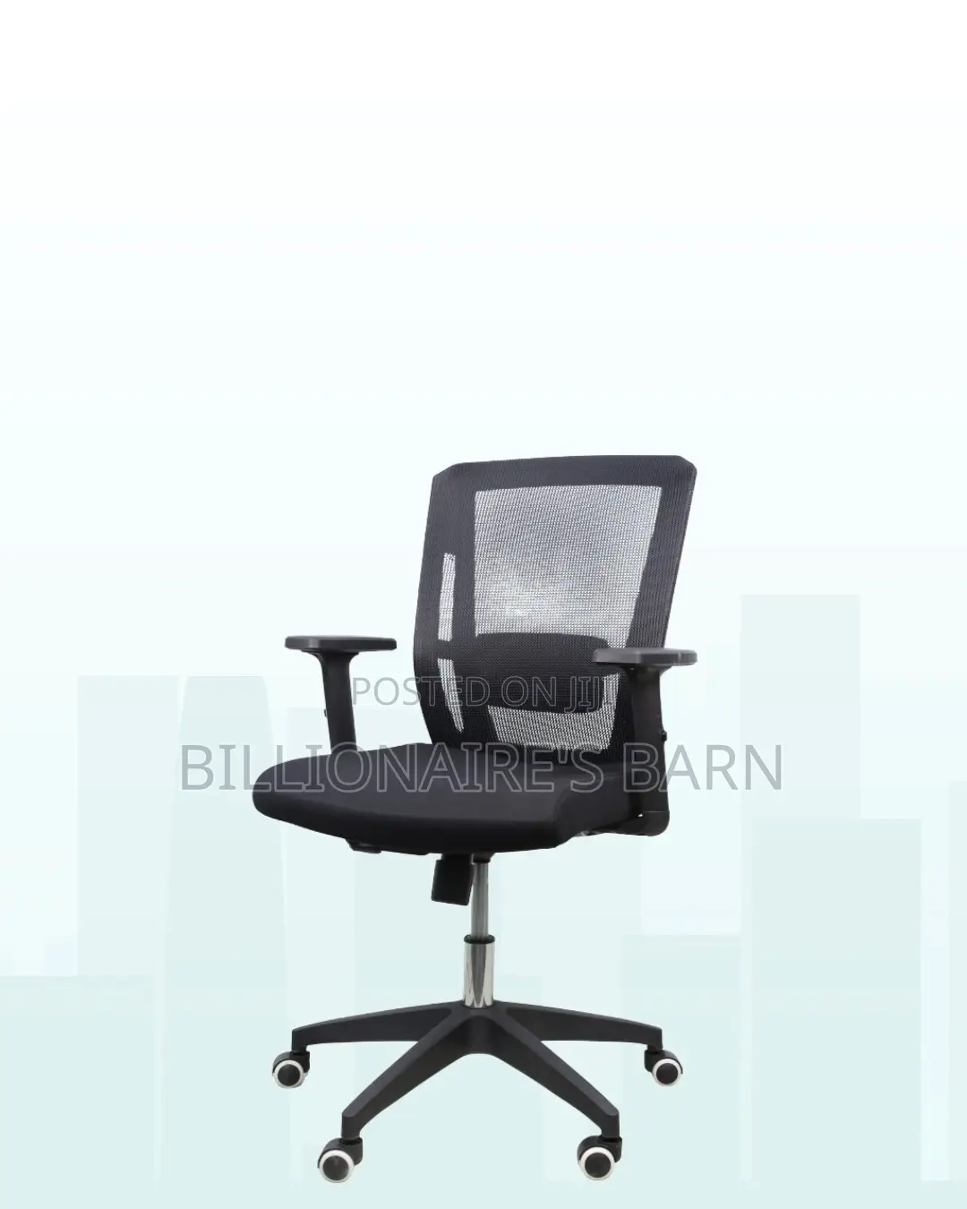 The Barn Origin Mid-Back Chair | Nylon Base, Everyday Comfort