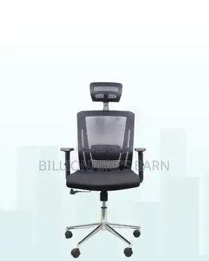 Sleek Mesh Chair With Chrome Base | Ideal for Home Office