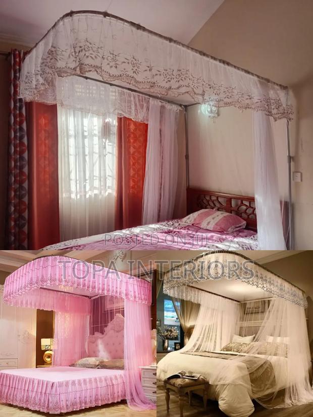 Imported Ready Made Smooth Sliding Mosquito Nets With Rails
