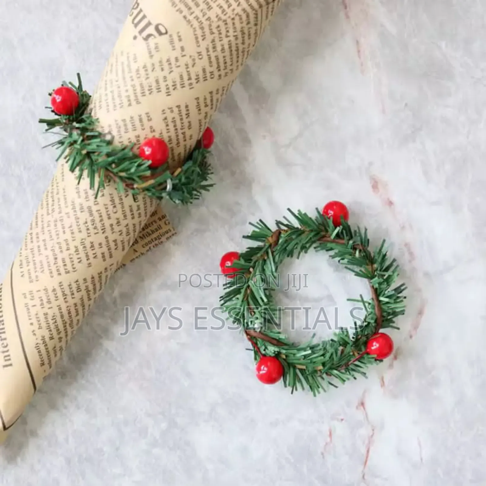 6pc Christmas Napkin Rings