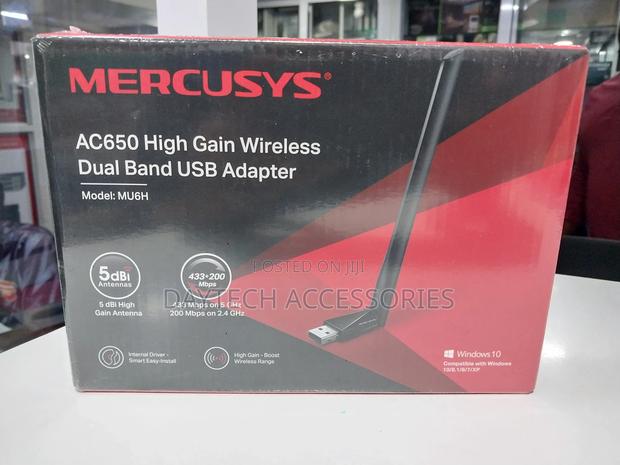 Mercusys Mu6h Ac650 High Gain Wireless Dual Band Usb Wifi Adapter - thumbnail 2