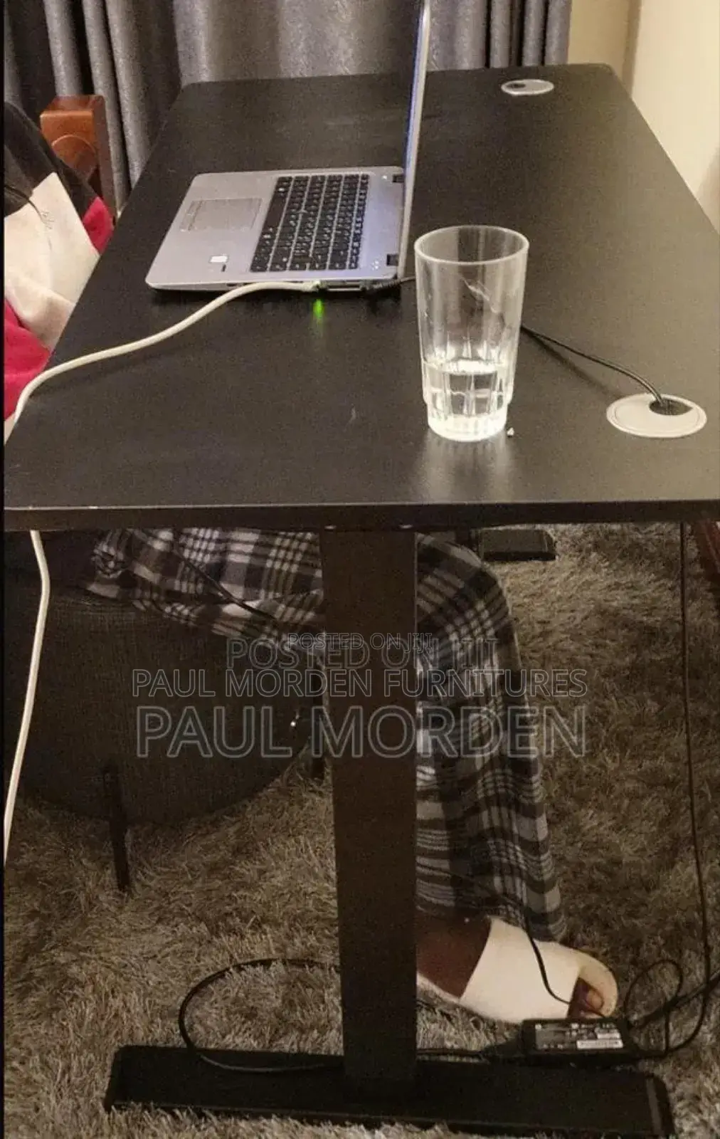 Black Automatic Electric Desk