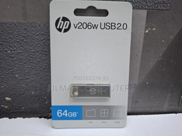 Hp V206w 64gb Usb (2.0) Pen Drive (Anti-slip Grip, Silver) Flash Drive