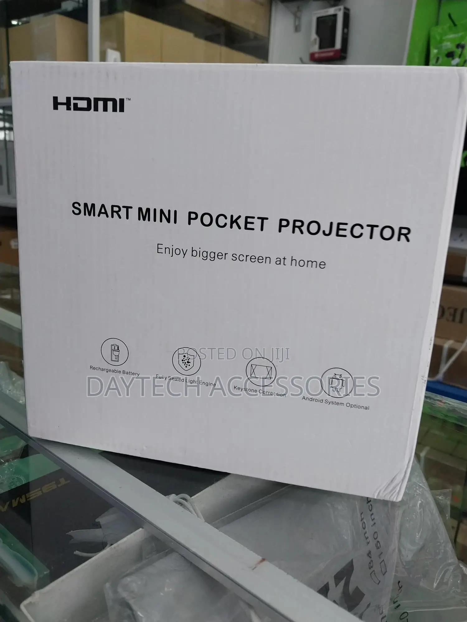 Cre C1 Mini Portable Projector Small Pico Size and Fully Enclosed.