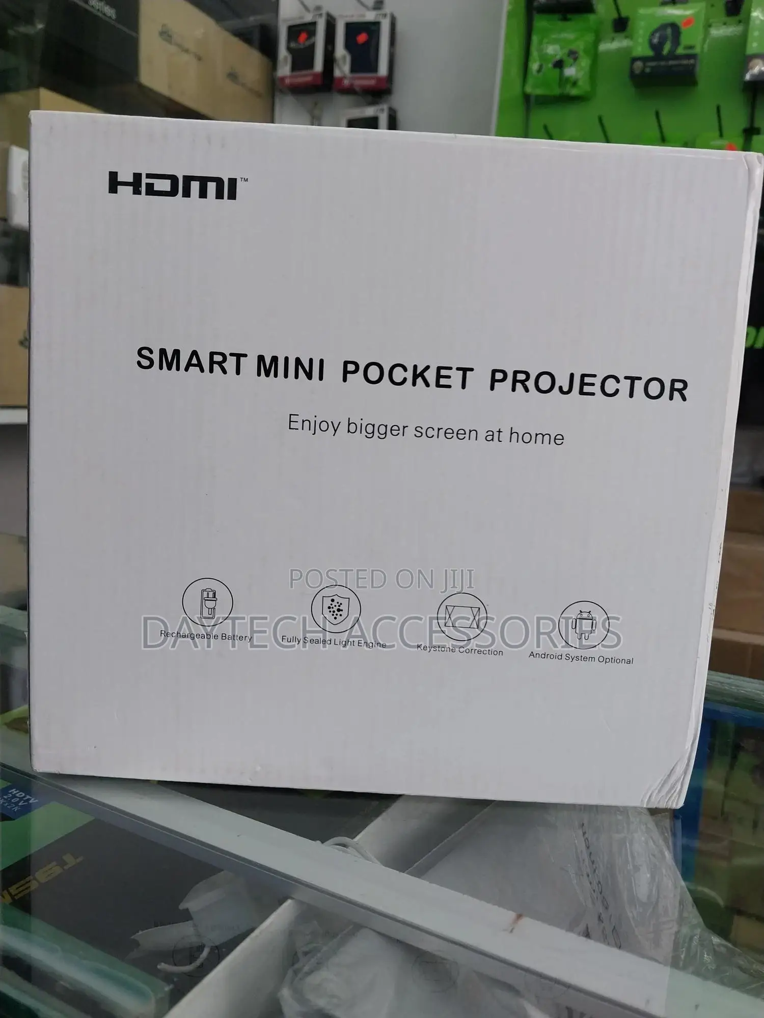 Cre C1 Mini Portable Projector Small Pico Size and Fully Enclosed.