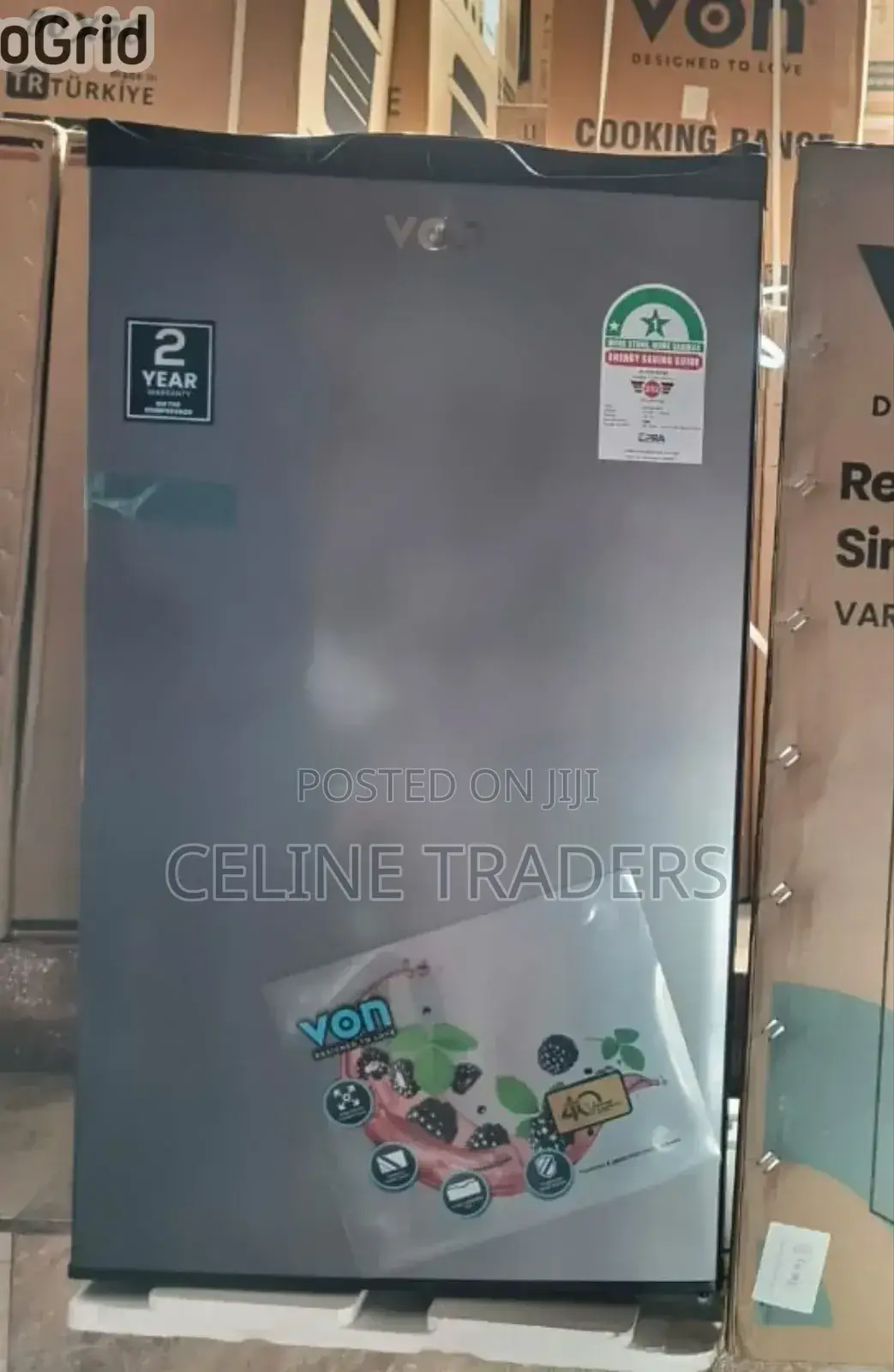 Von 90litres Single Door Refrigerator