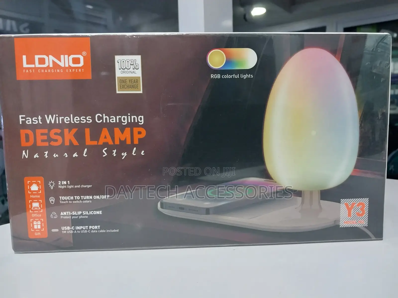 Ldnio Y3 Led Desk Lamp With 15w Fast Wireless Charging Night Lamp.