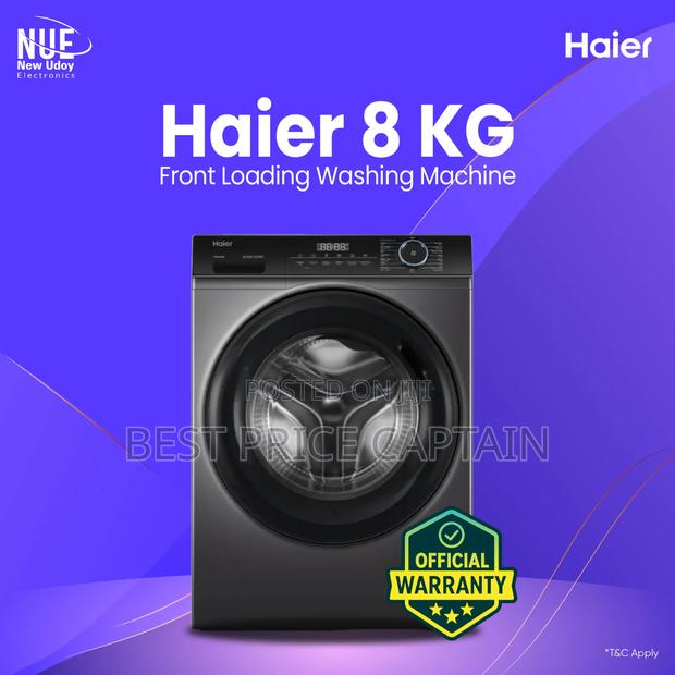 8kg Washing Machine Front Load Haier - main view