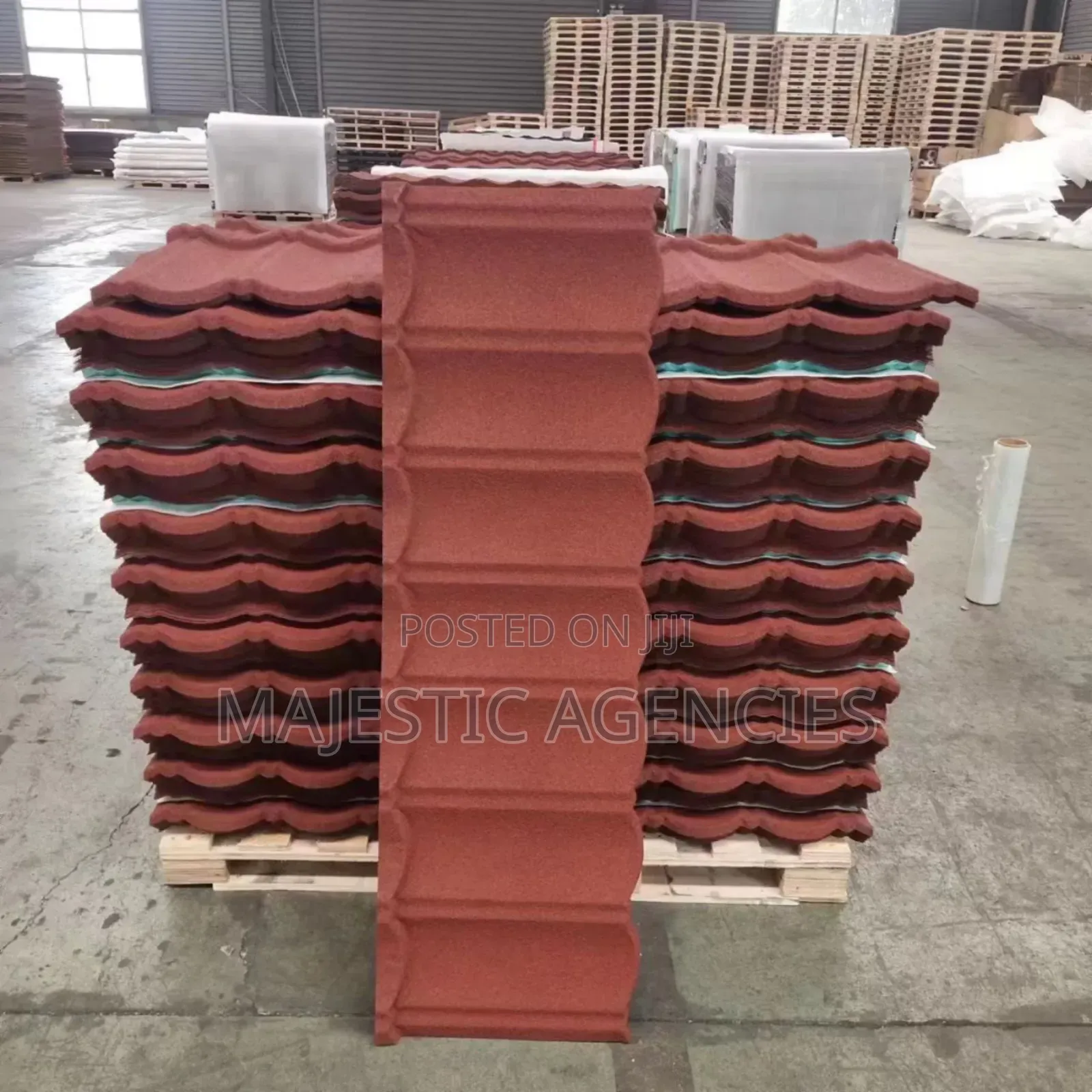 Maroon Decra Roofing Tiles