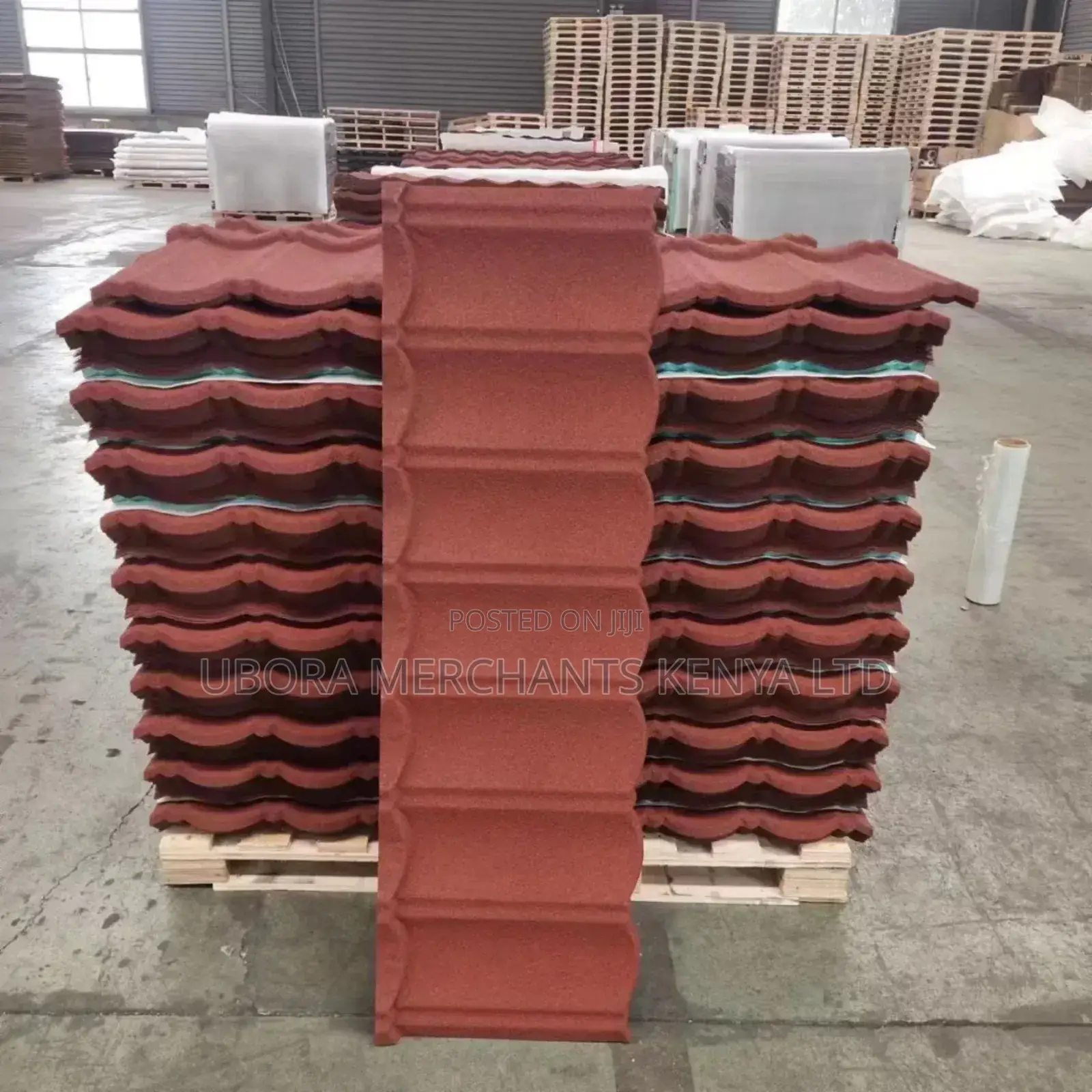 Maroon Decra Roofing Tiles