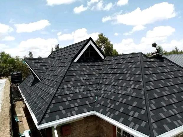 Black Shingles Stone Coated Tiles