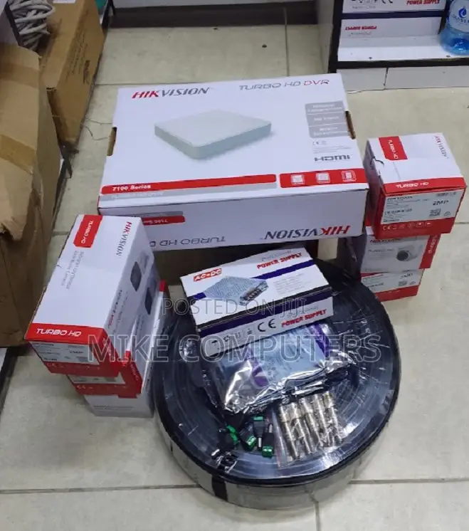 Complete Hikvision 8ch CCTV Set-Dvr+ 8 2mp Ir Cameras+Accessories